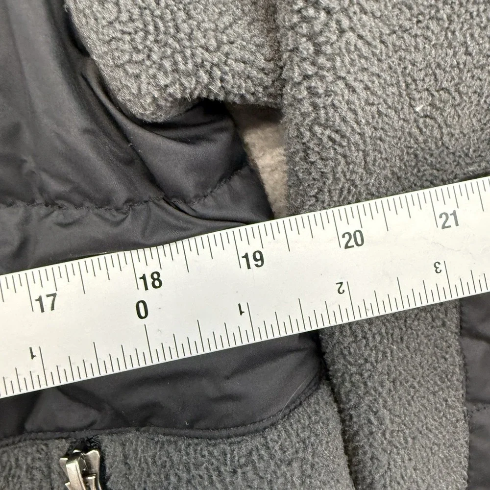 North Face Denali Fleece 550 Puffer Hybrid Jacket Boys Large 14-16 Down Black